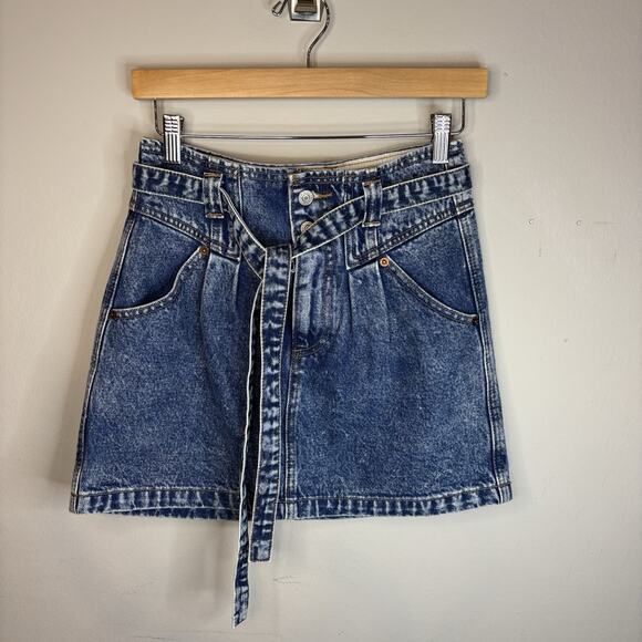Abercrombie & Fitch Blue Denim Mini Skirt - Picture 1 of 9